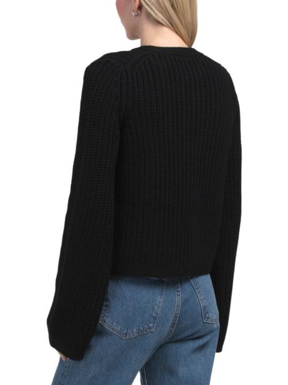 REBECCA TAYLOR Wool Novelty Toggle Cardigan - Picture 2 of 3